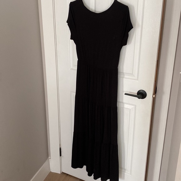 Womens size L black maxi dress - Picture 3 of 6